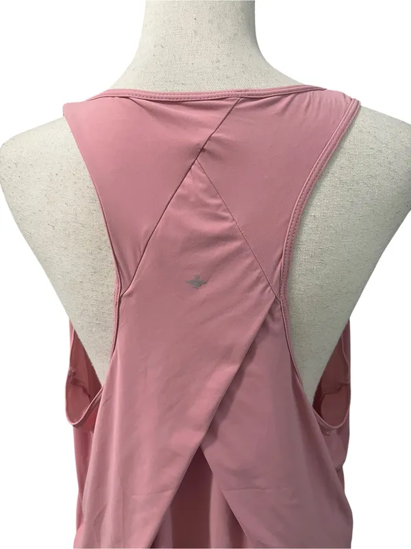 NWT Halara UltraScuplt Pink Scoop Neck Tank Athletic Wear XL Gym Dance - Image 6