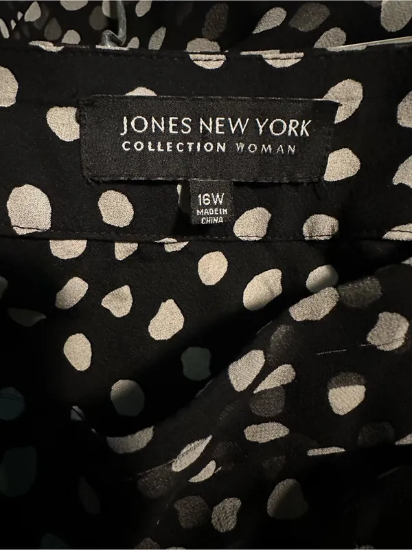 Jones New York Black skirt with white polka dots - A-Line - Image 3