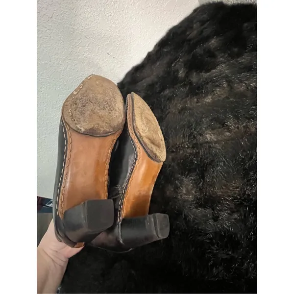 Quercioli Italian Leather Boots booties‎ 36 5.5 couture fall - Image 4