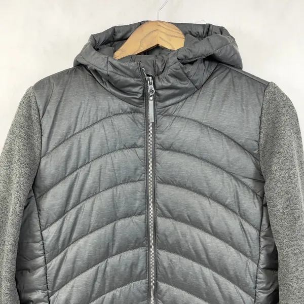 Stoic Womens Hybrid‎ Puffer Jacket Medium Hooded Gorpcore Athleisure Outdoor - Image 3