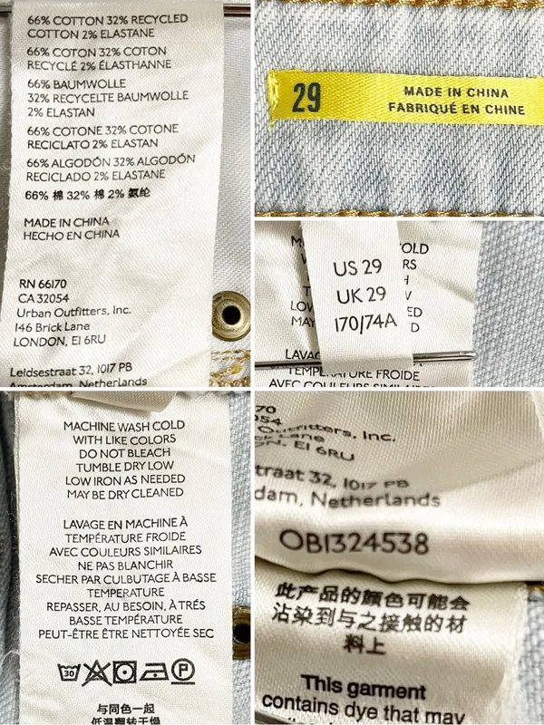 Maeve Anthropologie Jeans Sz 29 Light Wash High Rise Wide Leg Crop Stretch Denim - Image 8