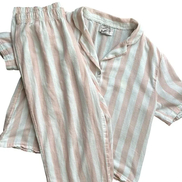Sincerely Jules Pink & White 2 pc Pajama Set - Image 11