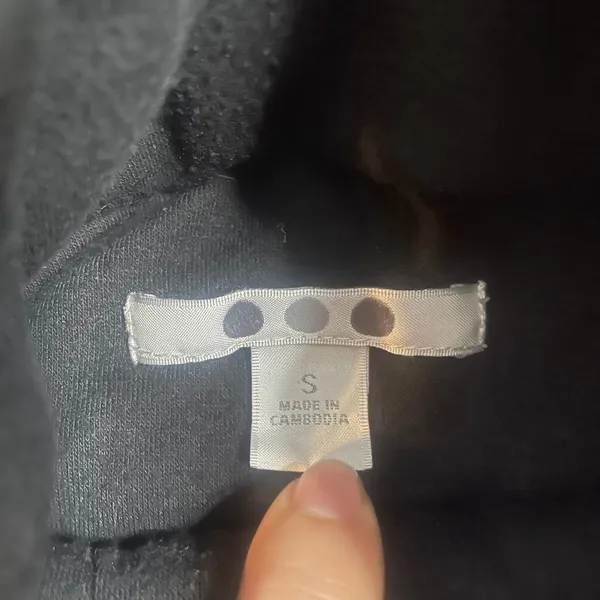 Three Dots Womens Black Quilted Full Zip Puffer Jacket Mock Neck Size S - Image 3