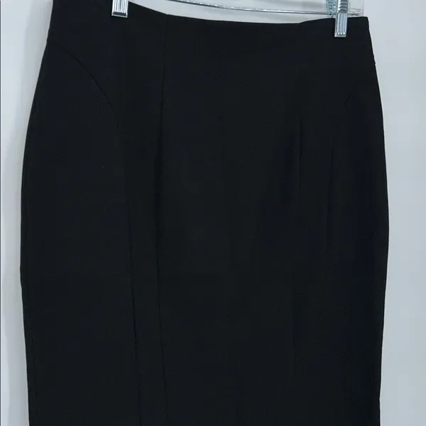 Flavio Castellani Black Pencil Skirt IT 46 Made in Italy - Image 4