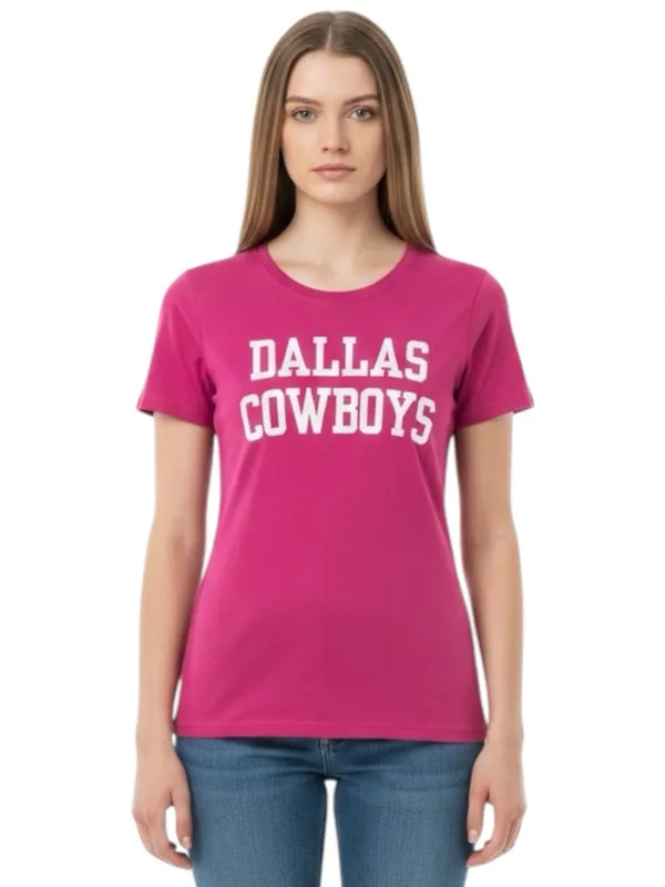 🔃Dallas Cowboys Pink Short Sleeve Tee Shirt - Image 2