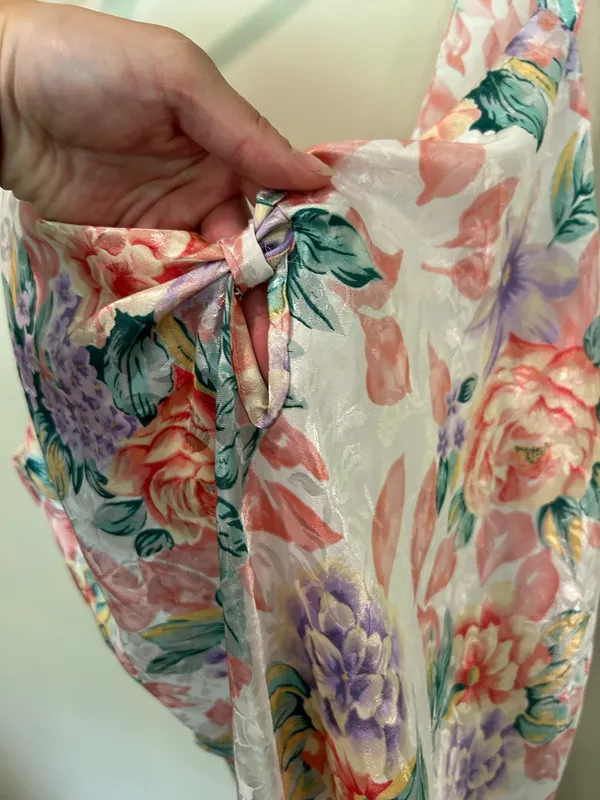 Vintage floral slip nightgown Pink Size XL - Image 6