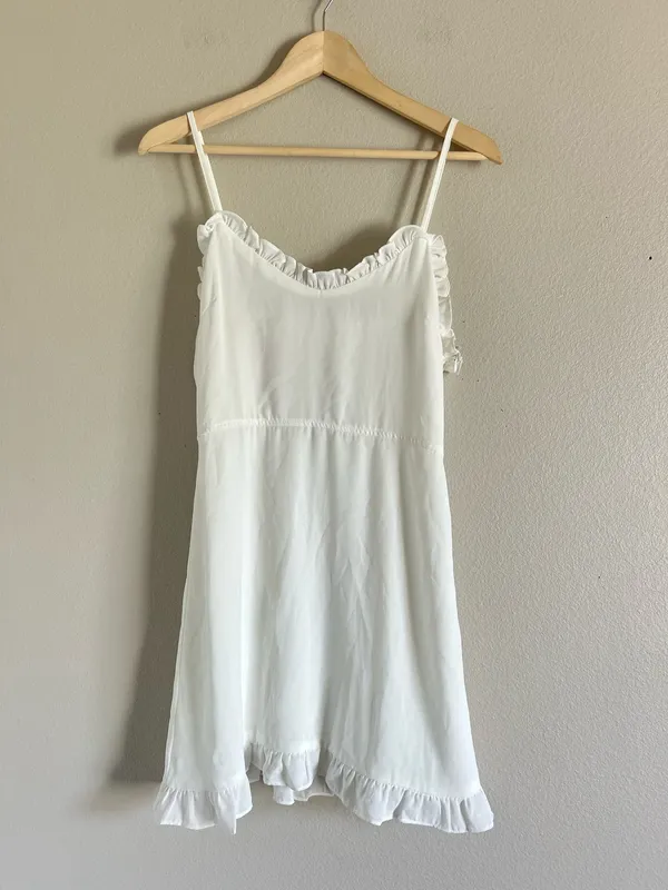 Superdown Charlee White Frill Cami Dress medium  - Image 3