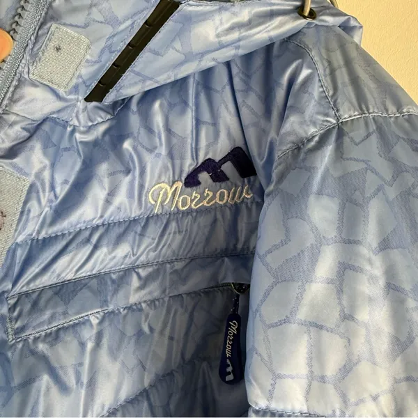 Morrow Blue Puffer Ski Jacket with Lime Accents - Image 5
