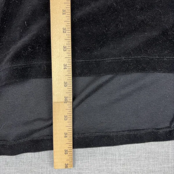 XCVI Dress Womens L Black Shift Kimono‎ Sleeve Oversized Velour Casual Party - Image 6