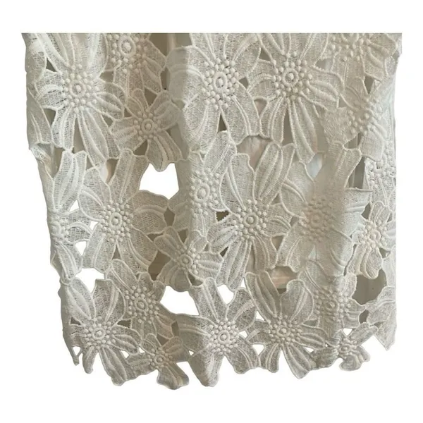Womens Revolve J.O.A Los Angeles White Floral Lace Sheath Dress - Sz XS - Image 5