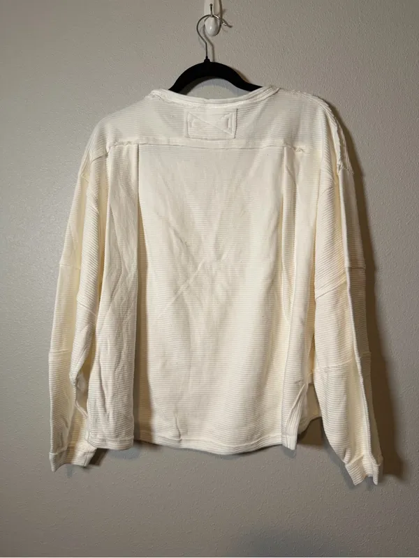 We the free free people ivory/cream long sleeve top - Image 2