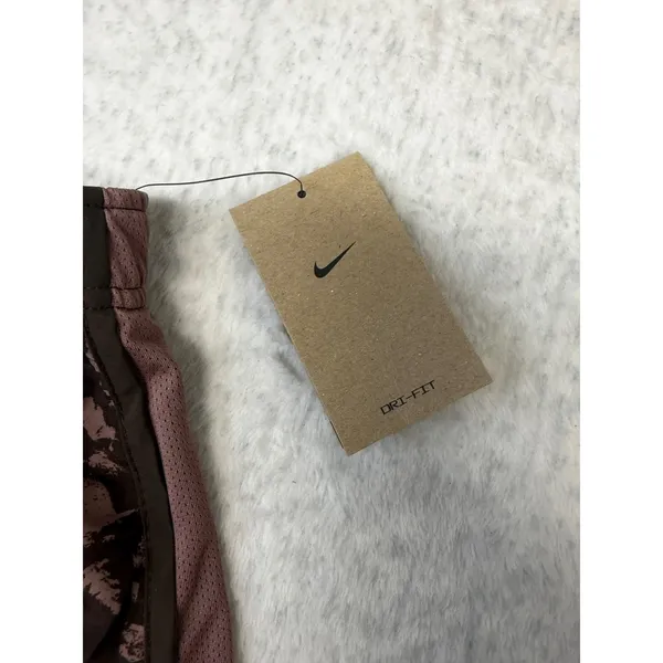 Nike Dri-FIT Women Running Short Mauve Brown Abstract Print FZ3482-208 Small NWT - Image 2