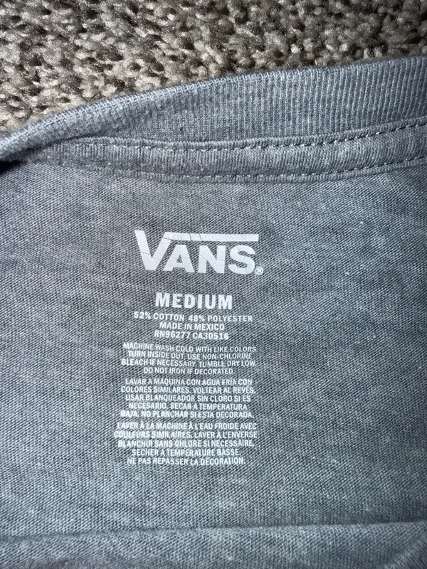 Vans Off The Wall Rainbow Checkerboard Logo Graphic Cropped T-Shirt - Image 2