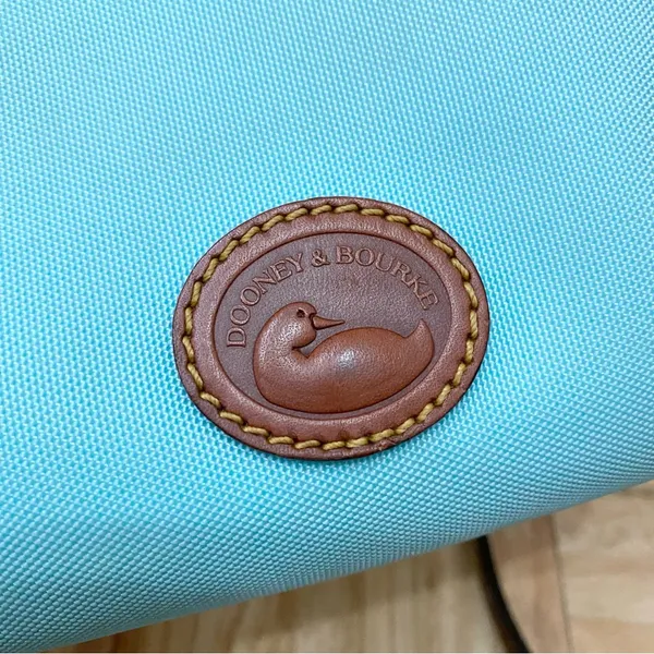 DOONEY & BOURKE Nylon Crossbody Pouchette Bag in Light Blue - Image 11