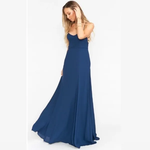 Show Me Your Mumu SMYM Godshaw Goddess maxi dress in navy blue NEW MEDIUM - Image 6