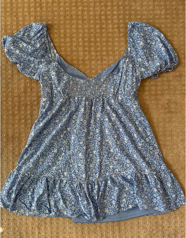 Altar'd State Blue Flower Dress - Image 4