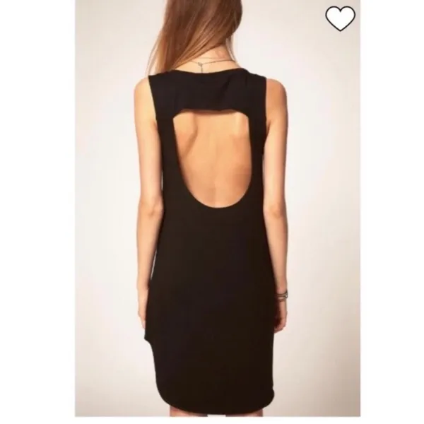 LNA Womens Black High-Low Open Back Sleeveless Mini Dress Size L‎ Made in USA - Image 3