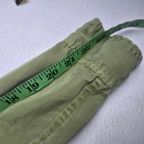 Blank NYC Women Sage Green Lyocell Cropped Utility Military‎ Jacket S - Image 9