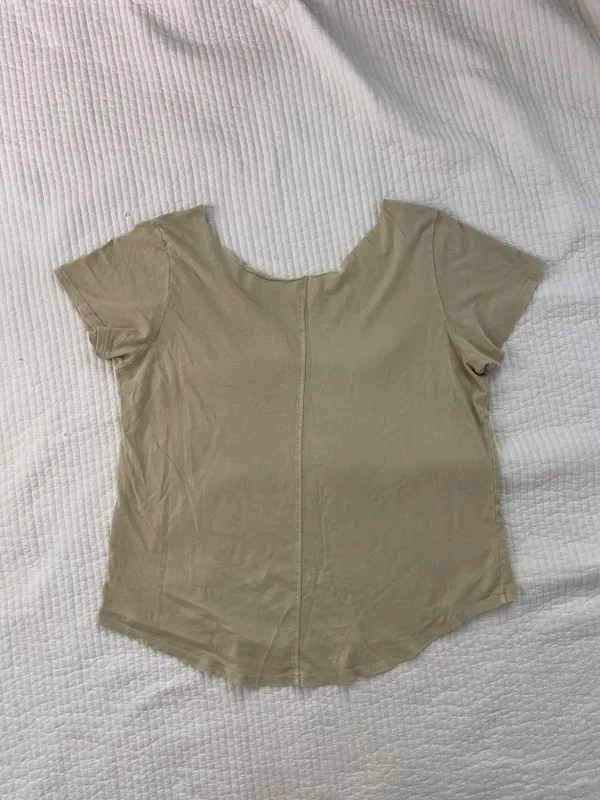 beige tan cream Cotton:On off the shoulder tee - Image 6