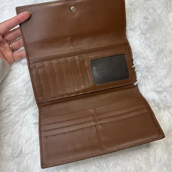 y2k Coach Brown Signature Wallet - Image 6