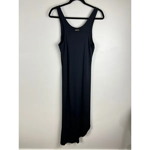 Michael Kors Black Asymmetric High-Low Maxi Tank Dress Small - Image 3