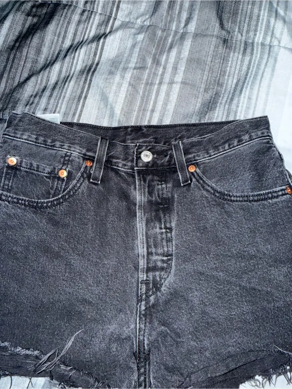 Levi's Black Denim Shorts - Women's - Image 6