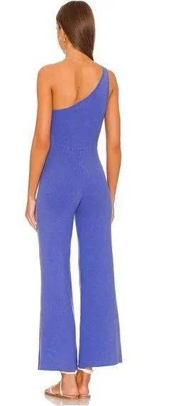 free people fp beach ribbed one shoulder jumpsuit waverly sweater knit - Image 2