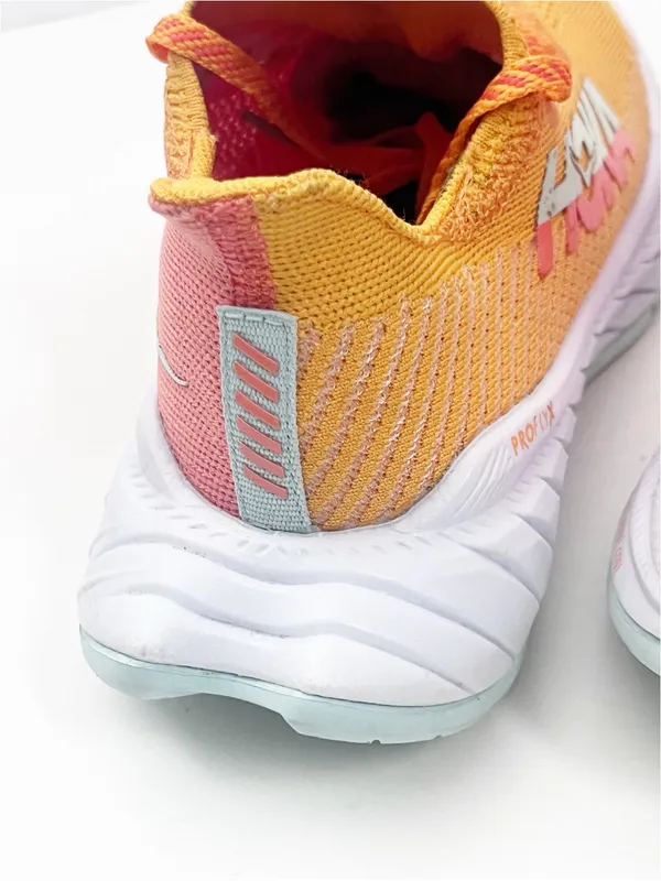 HOKA Carbon X3 Radiant Yellow Camellia Lace Up AthleticTennis Shoes Sneakers 6B - Image 7