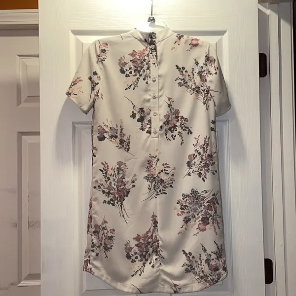 Anthropologie Leith Floral Sheath mock neck dress - Image 4
