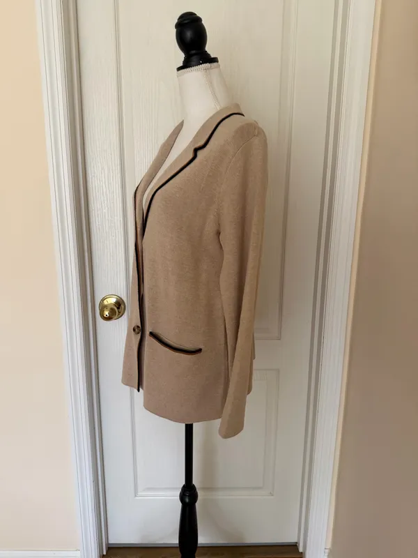 NWT $ 129 j.jill Woman’s Wearever Double-Knit Sweater-Jacket, Sz S - Image 6