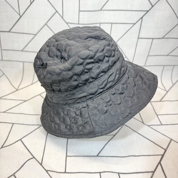 Scala Pronto Bucket Hat OS Black Quilted Fleece Lined Adjustable Toggle - Image 4
