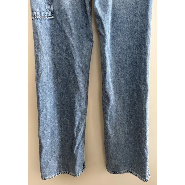 Free‎ People We The Free Tinsley Baggy High Rise Straight Leg Jeans Women's 24 - Image 6