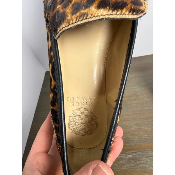 Vince Camuto Leopard Calf Hair Lug‎ Sole Loafers Size 7 New Statement - Image 11