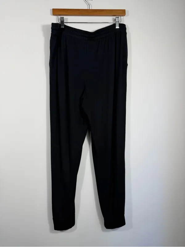 Soma Black Soft Jogger Lounge Pants Drawstring Pockets Size L - Image 2