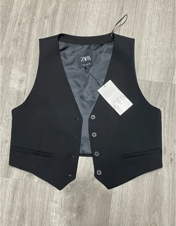 Zara black Vest  - Image 3
