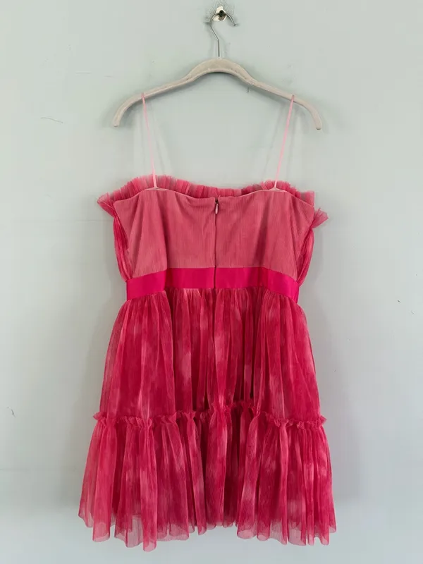 NWT Dress The Population Petra Raspberry Multi‎ Pink Strapless Tulle Mini Dress - Image 4