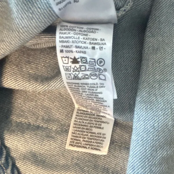 Levi's Premium Dorsey Patchwork Western Shirt Sm Pearl Snaps NWT Oversized Baggy - Image 12