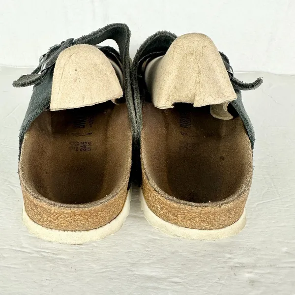 Birkenstock Women's Arizona Suede Leather Sandals Size 7 Grey - Image 8