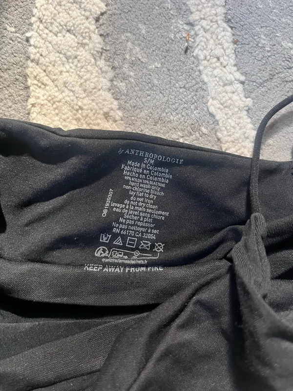 Anthropologie basic black tank - Image 3