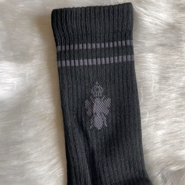Bombas Women’s size 4-71/2/Youth Size 9-4 Solid Black Calf Socks NWT LAST PAIR - Image 7