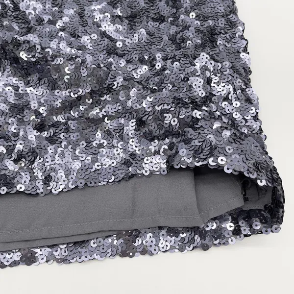 London‎ Jean Sequin Mini Skirt Size 6 Y2K Party Glam Evening Sparkly Stagecoach - Image 6