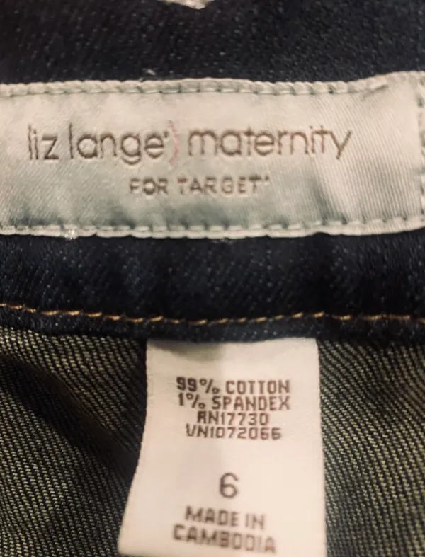 Liz Lange Dark Wash Maternity Bootcut Jeans (Size 6 - Image 14
