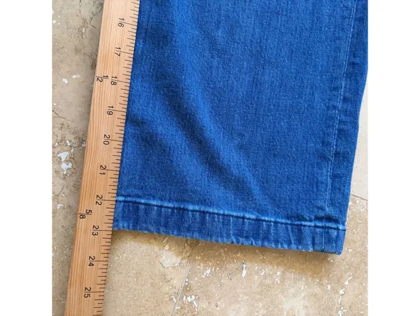 J.Crew Rayner Cropped Trouser Jeans Wide Leg Denim Blue Women's Size 30 - Image 7