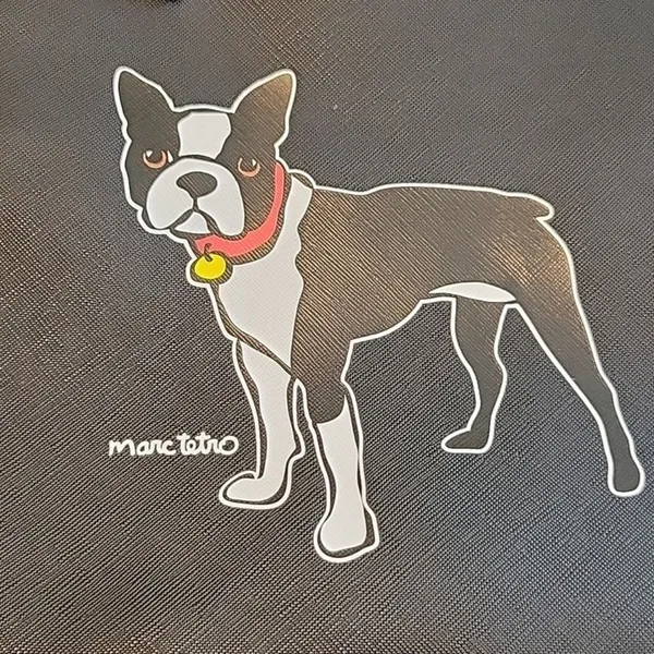 MARC TETRO black crossbody w/ Boston Terrier with adjustable strap New w/o Tag - Image 2