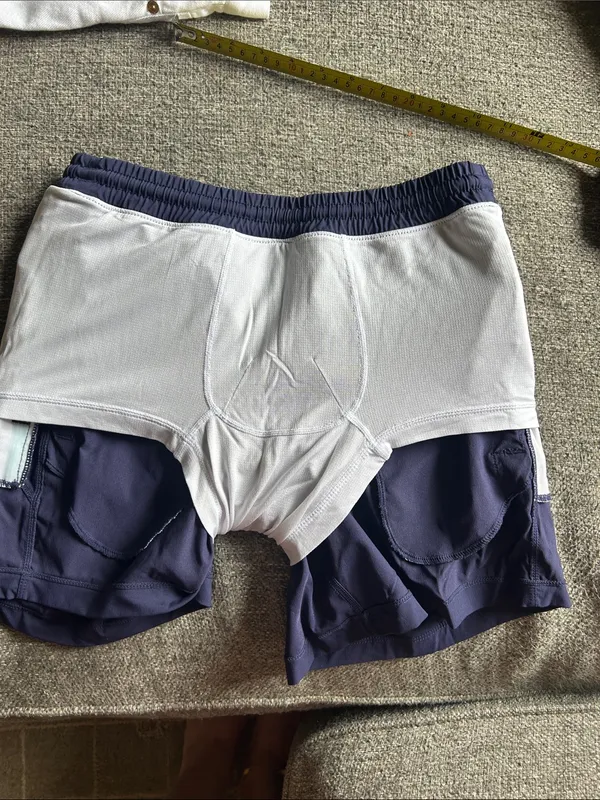 Birddogs Women's Navy Blue Athletic Drawstring Shorts | Size Small Purple - Image 7