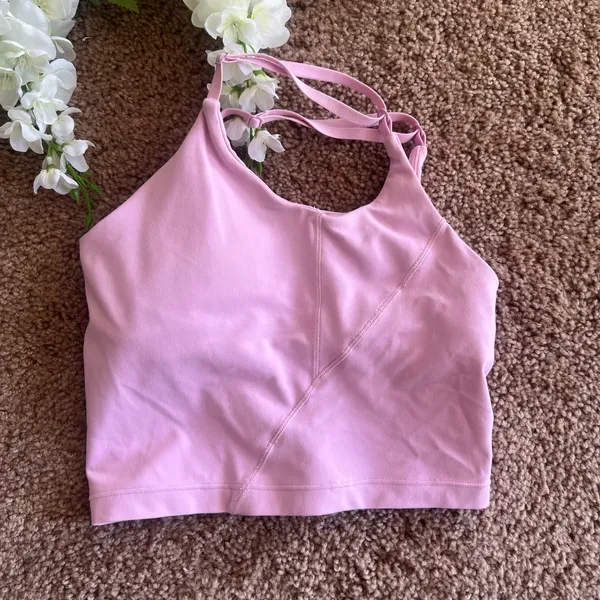 Pink Lululemon Align Cropped Tank Top - Image 7