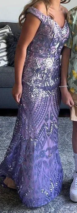 Jovani Purple  Prom Dress - Image 2