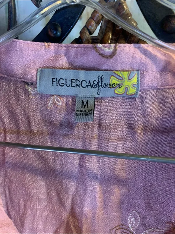 Figueroa & Flower Embroidered Shirt Size M - Image 2