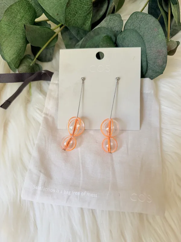 COS Statement Sphere-Beaded Drop Earrings - Image 4