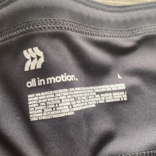black 7/8 leggings active size large pockets - Image 6
